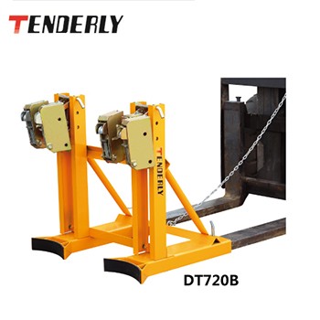 DT720B油桶搬運夾|泰得利DT720B叼扣式叉車專用油桶搬運夾